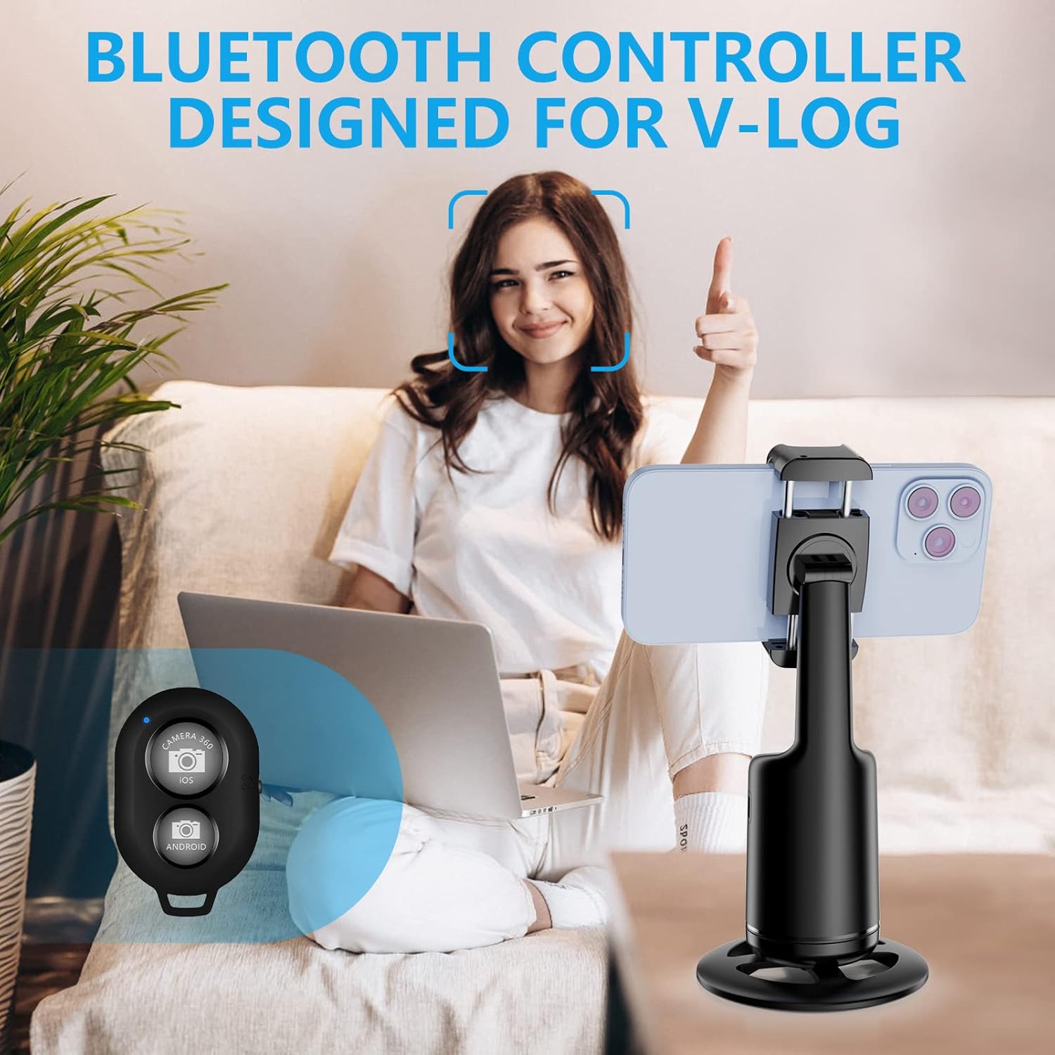 Loft Shelf – Smart 360° Face Tracking Tripod