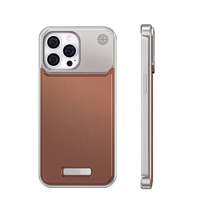 Loft Shelf – Stylish Leather Aluminum Phone Case
