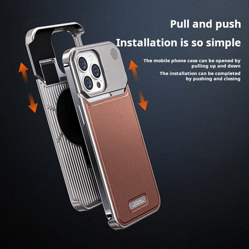Loft Shelf – Stylish Leather Aluminum Phone Case