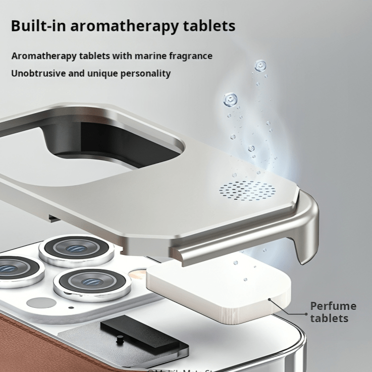Loft Shelf – Stylish Leather Aluminum Phone Case