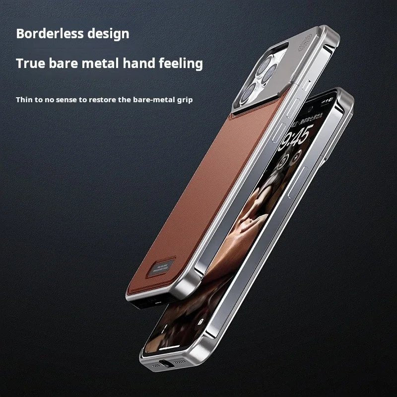 Loft Shelf – Stylish Leather Aluminum Phone Case